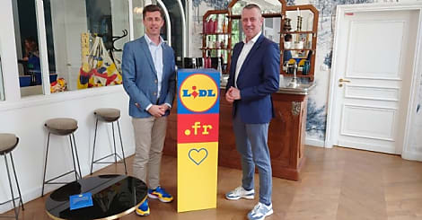 Arnaud Girard, responsable e-commerce Lidl France et Michel Biero, directeur exé