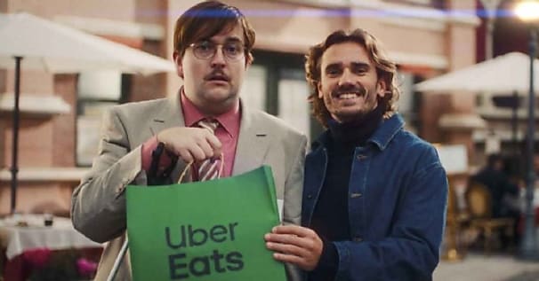 Griezmann rejoint Fred Livraison dans la nouvelle campagne Uber Eats